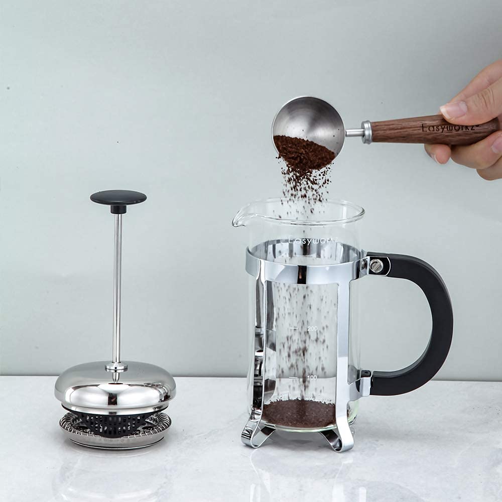 34 oz French Press Coffee Tea Maker with 10g Measuring Spoon M49102