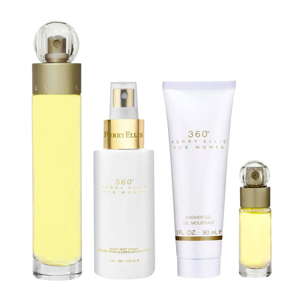 3.4oz EDT Spray 4oz Body Mist Spray 3oz Shower Gel 0.25oz EDT Spray 4 Pc Gift Set Y330649