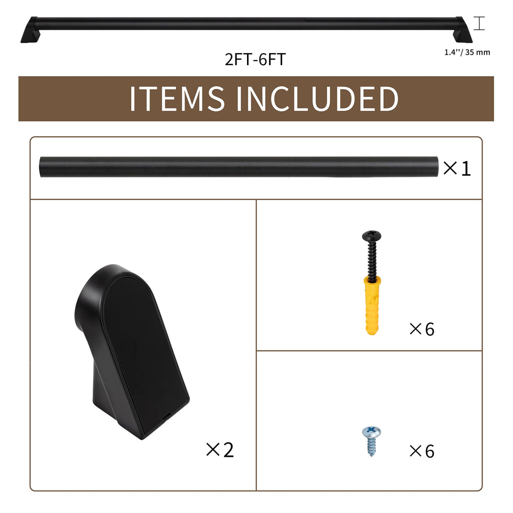 3 FT ADA Compliant Aluminum Handrail Set F9661