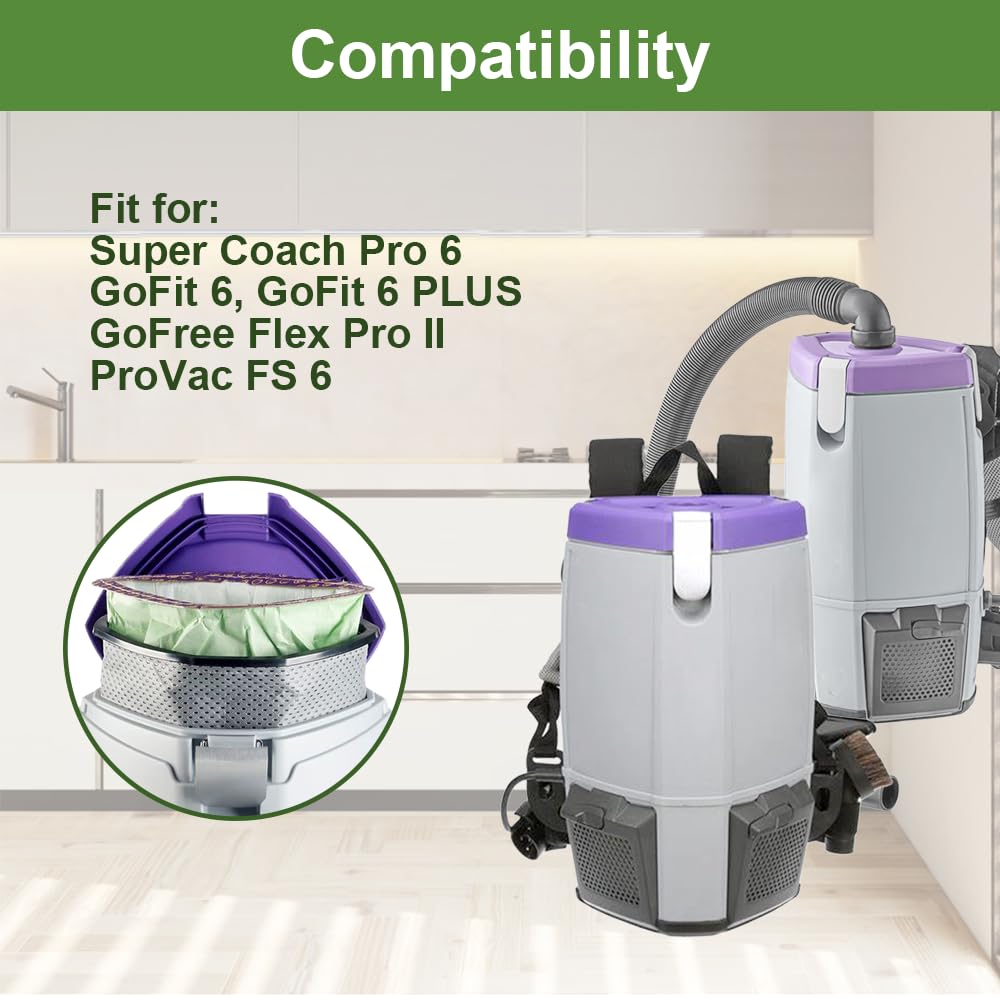 30 Pack Micro Filter Bags for Backpack Vacuum Cleaner H69782