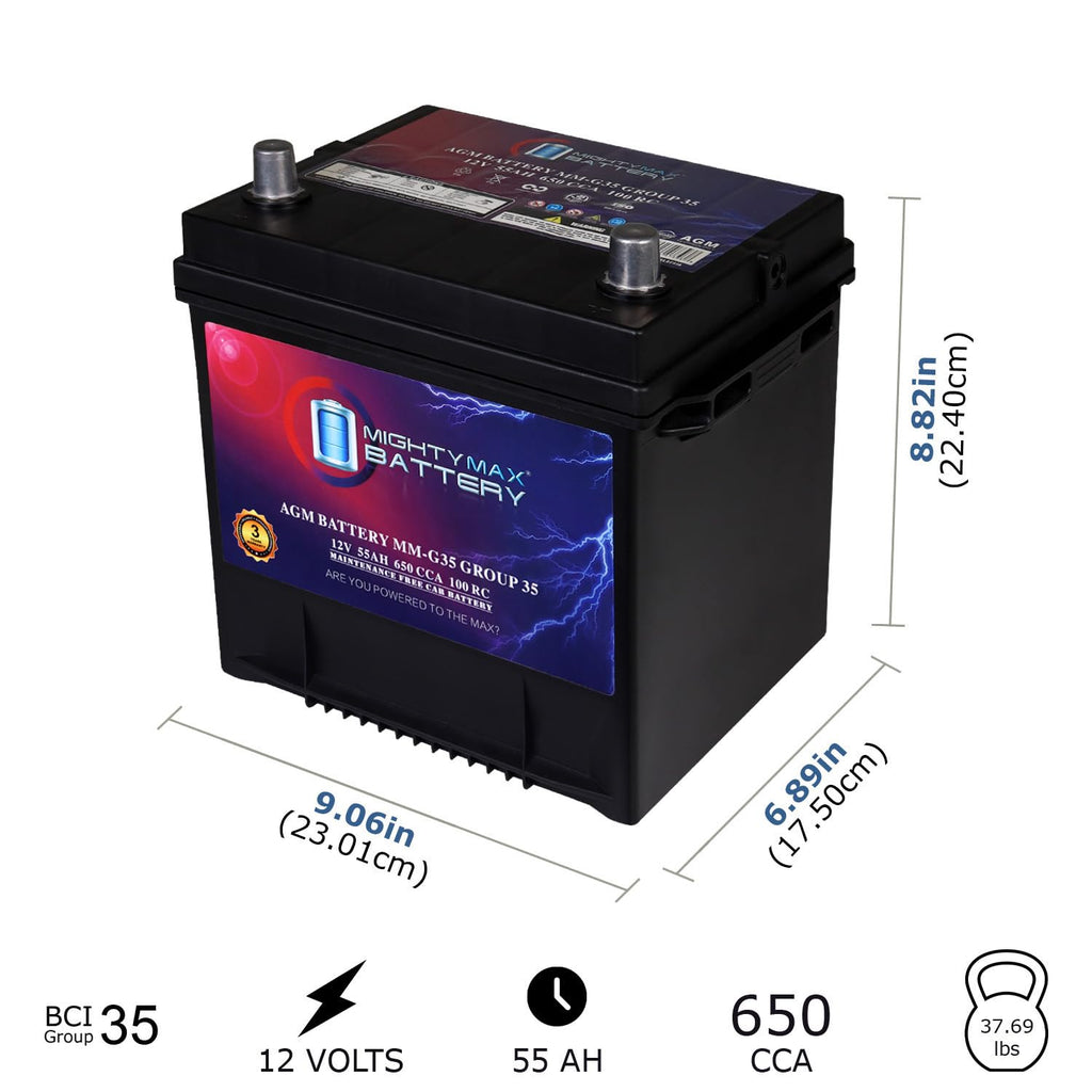 12V 55Ah AGM Replacement Battery G3856