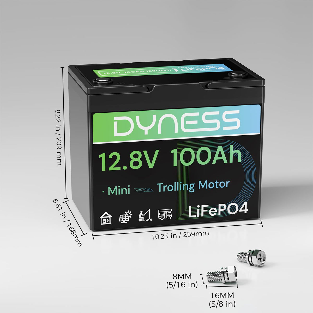 12V 100Ah Mini LiFePO4 Lithium Battery N549964