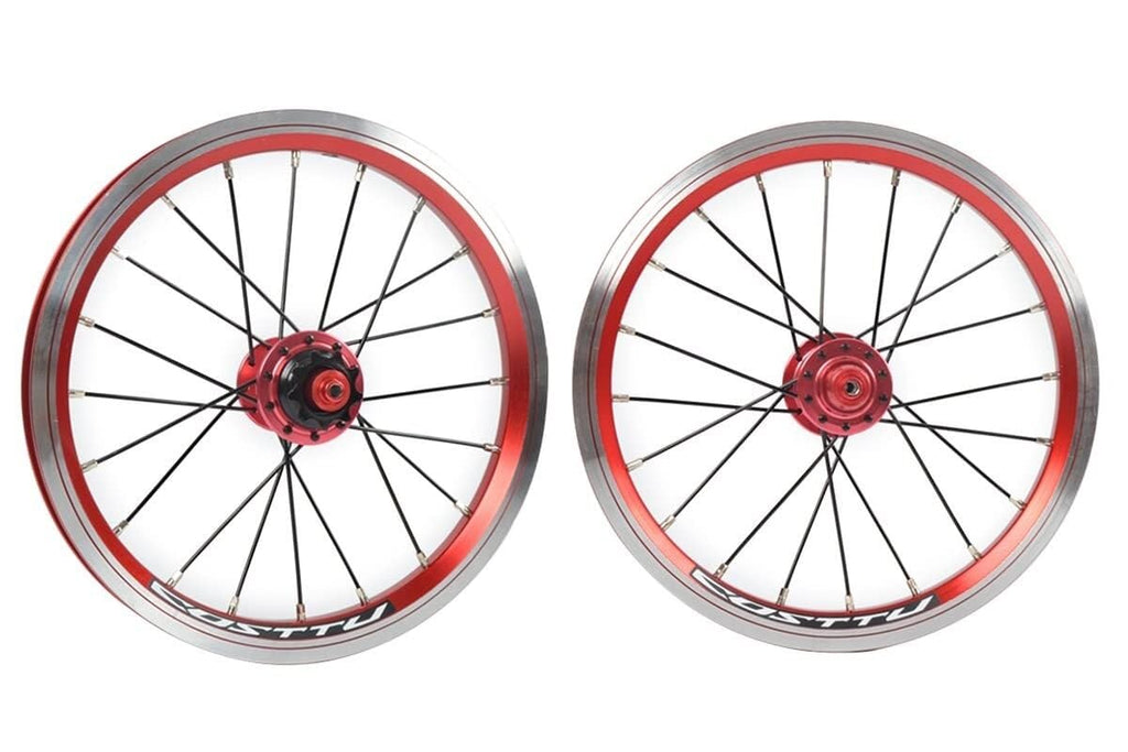 14/16 Inch Double-Wall Alloy Rim Bike Wheelset R6861