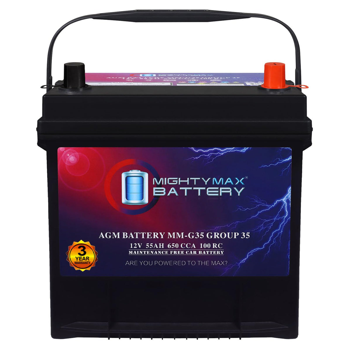 12V 55Ah AGM Replacement Battery H22781