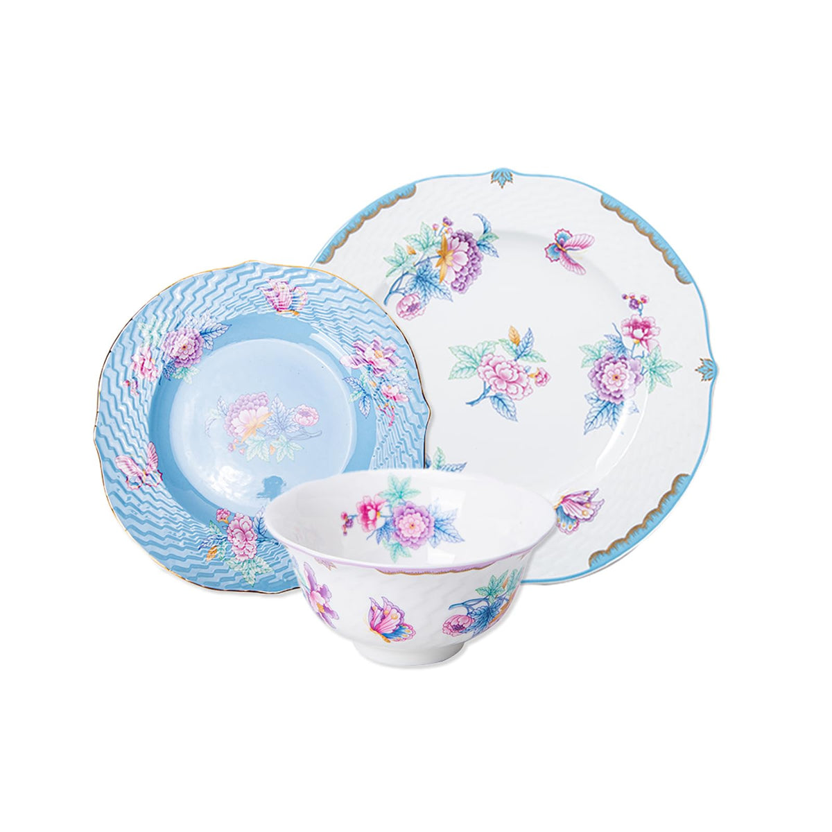 Bone China 12-Piece Dinnerware Set for 4 Y492