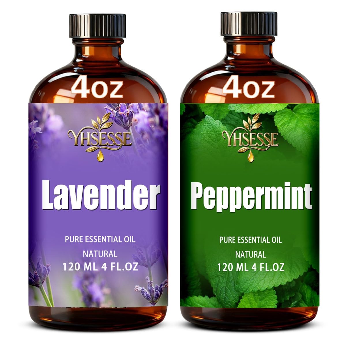 Peppermint and Lavender Essential Oil 4 Fl Oz M715