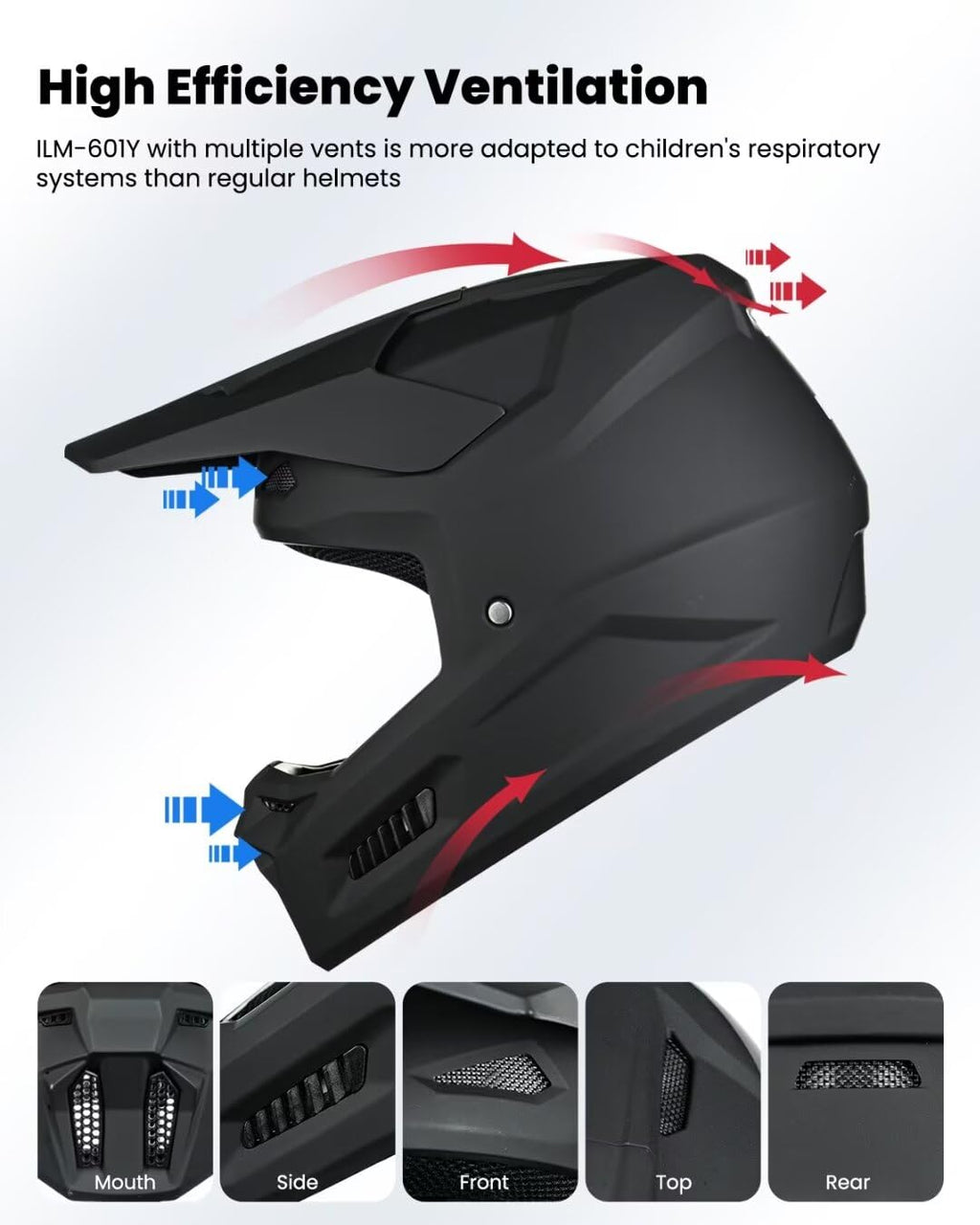 Kids Youth Full Face Dirt Bike Helmet O85232