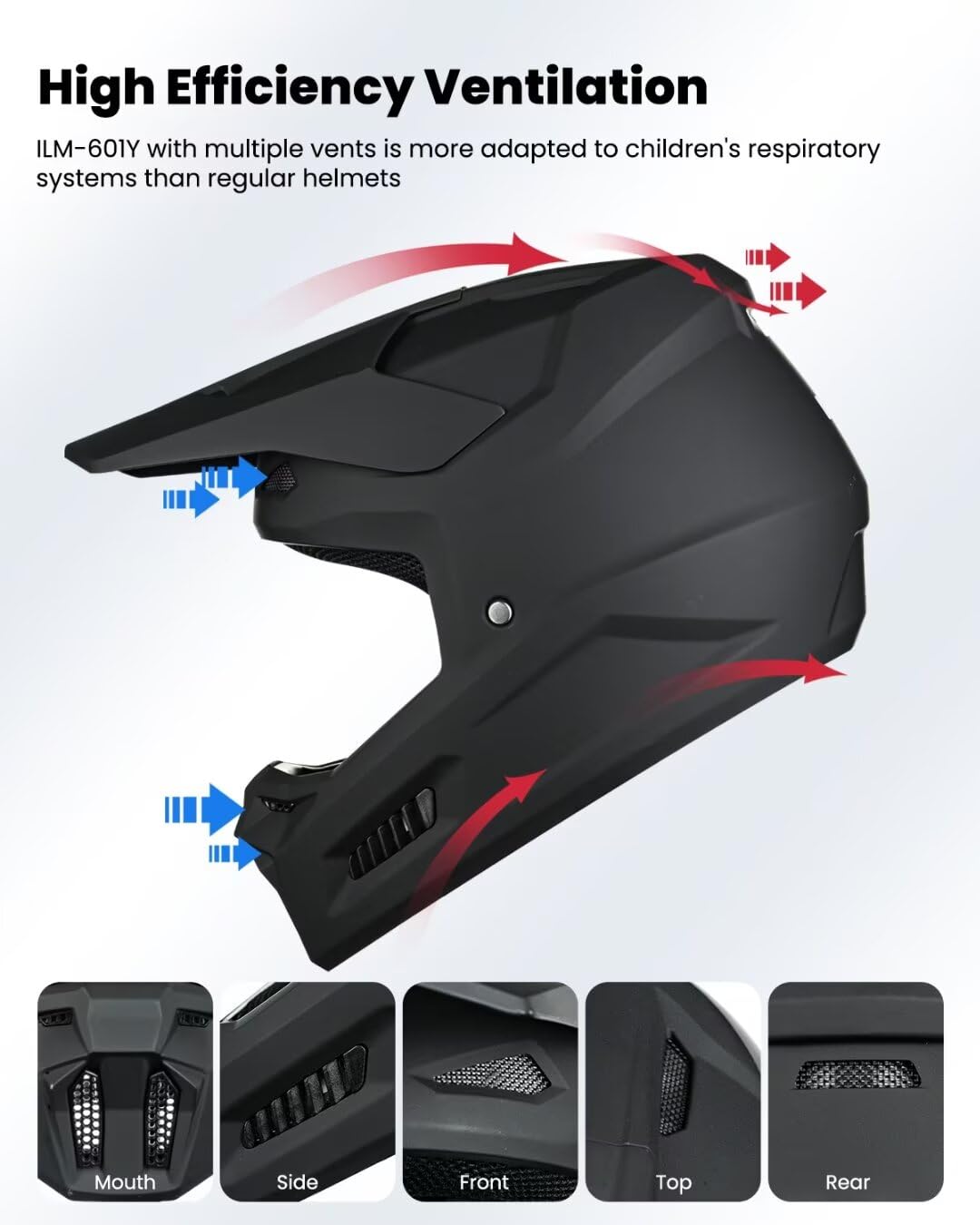 Kids Youth Full Face Dirt Bike Helmet O85232