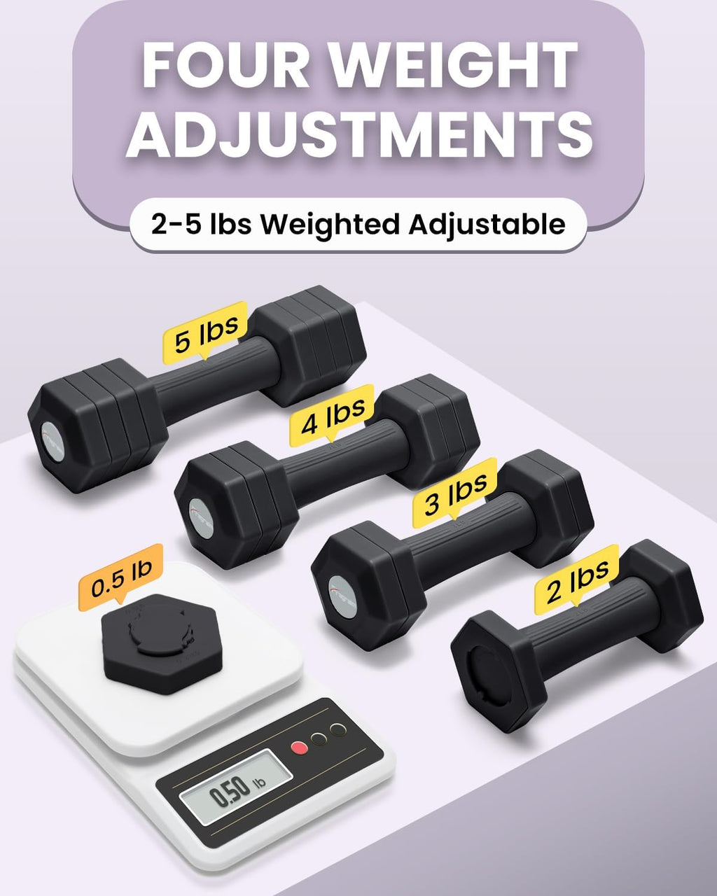 Adjustable Dumbbell Set 5/6 LB Pair F990271