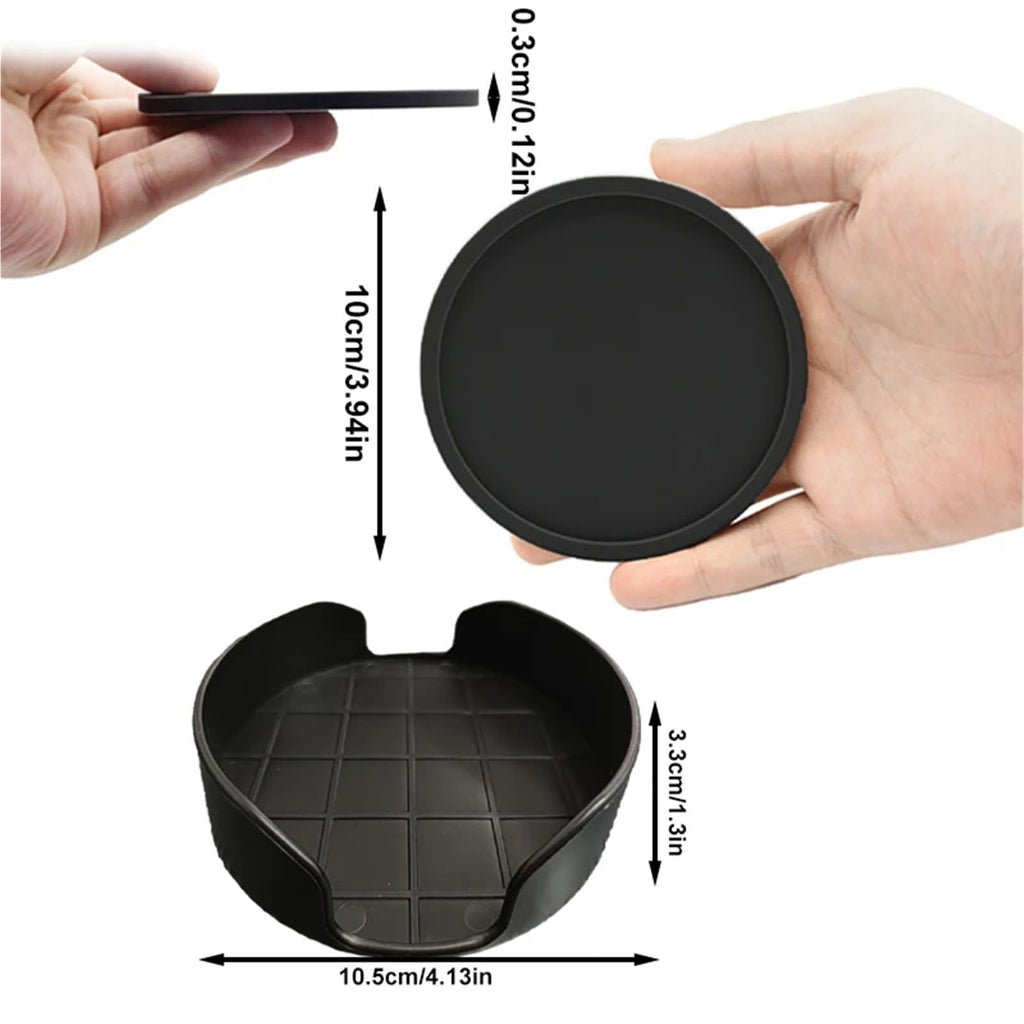 32 Pc Silicone Coasters I820337