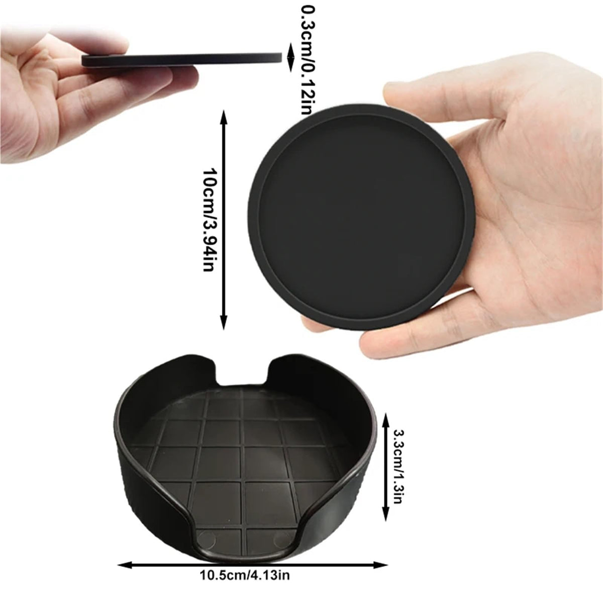 32 Pc Silicone Coasters I820337