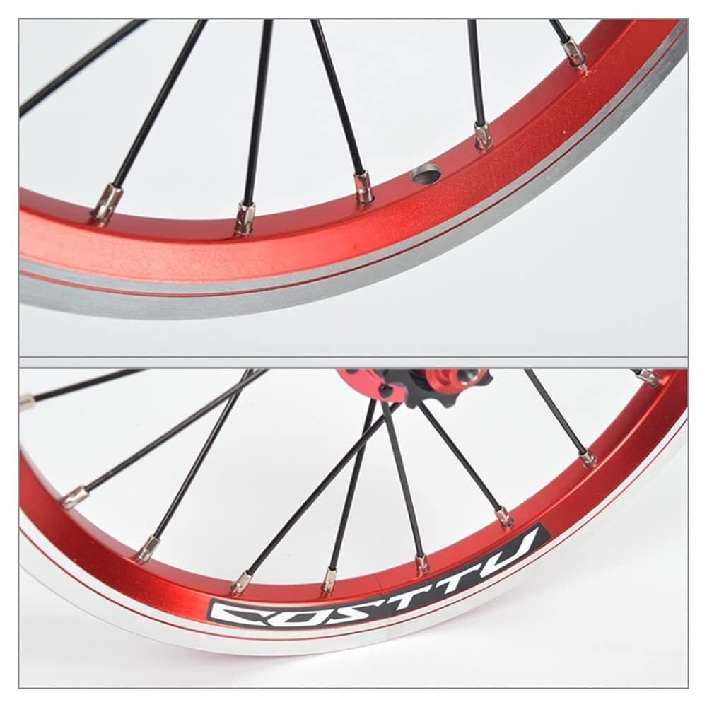 14/16 Inch Double-Wall Alloy Rim Bike Wheelset R6861
