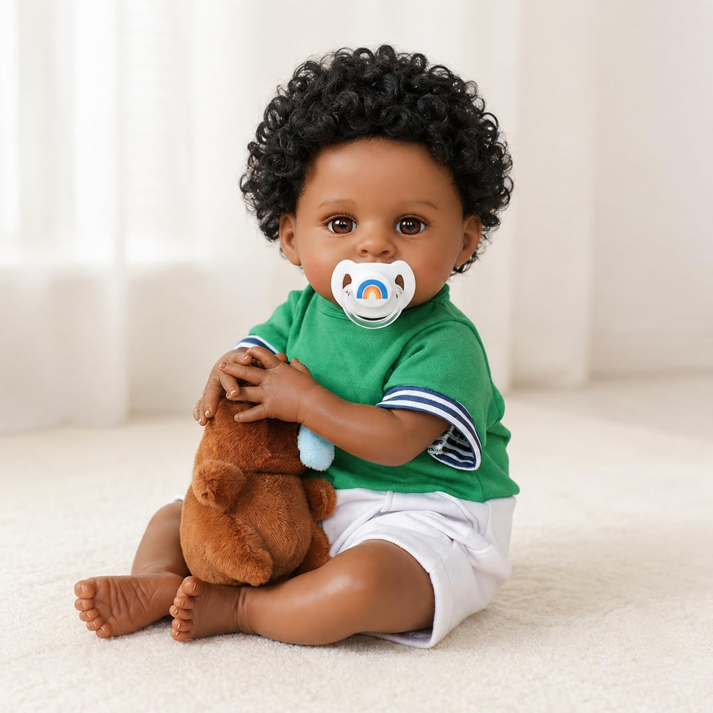 Black 20 Inch Reborn Baby Doll N23049