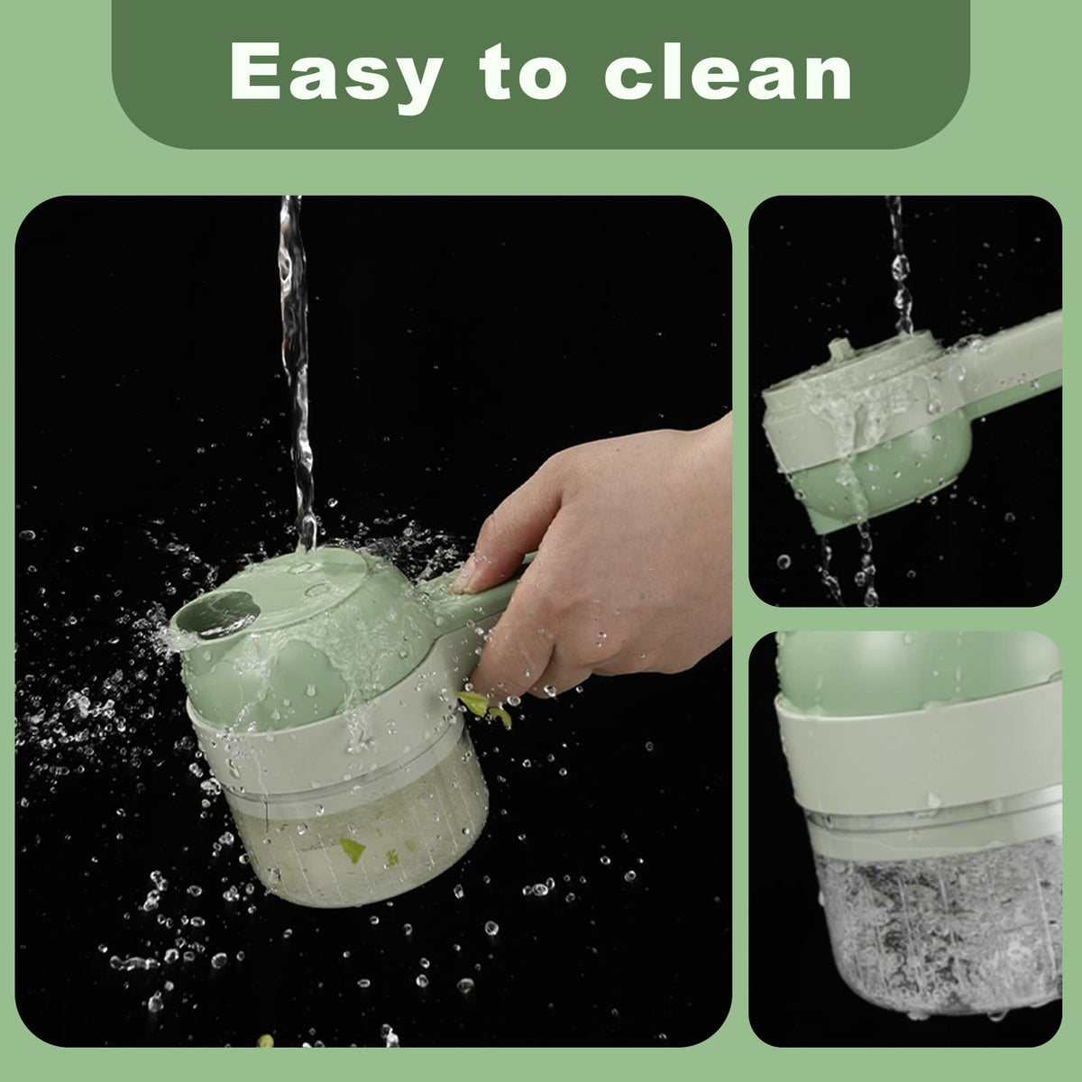 4 in 1 Portable Electric Vegetable Cutter Set E64748
