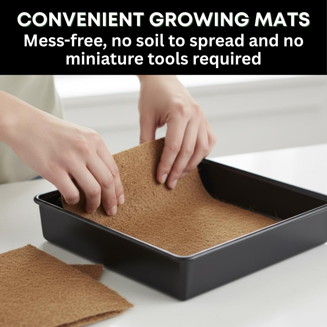 Cat Grass Growing Kit with Organic Seed and Jute Grow Mats B768