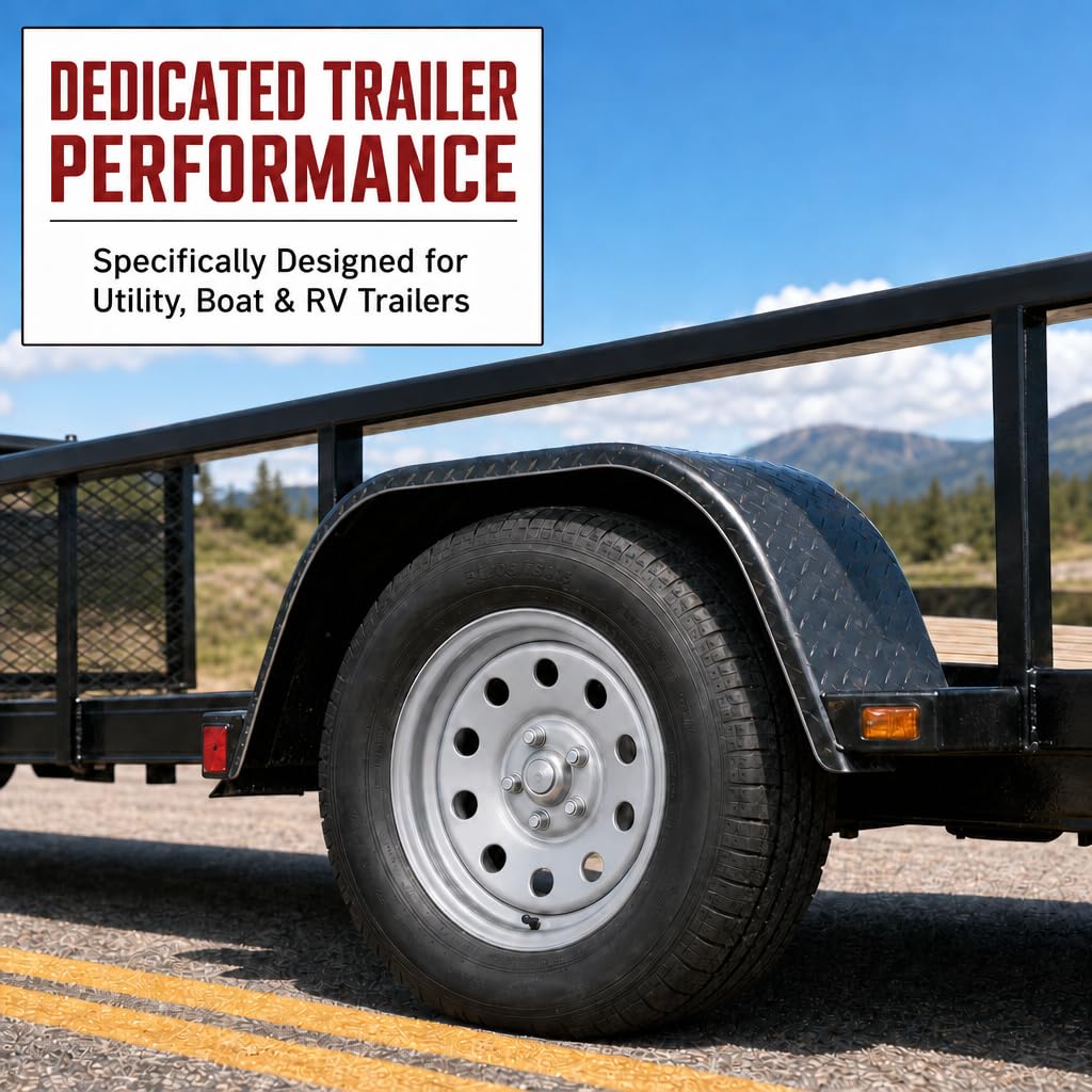 15 Inch 5 Lug Silver Trailer Wheel R644