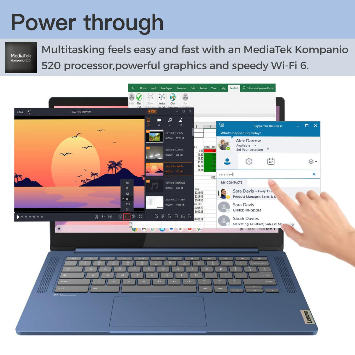 14'' FHD Touchscreen Chromebook Laptop U256