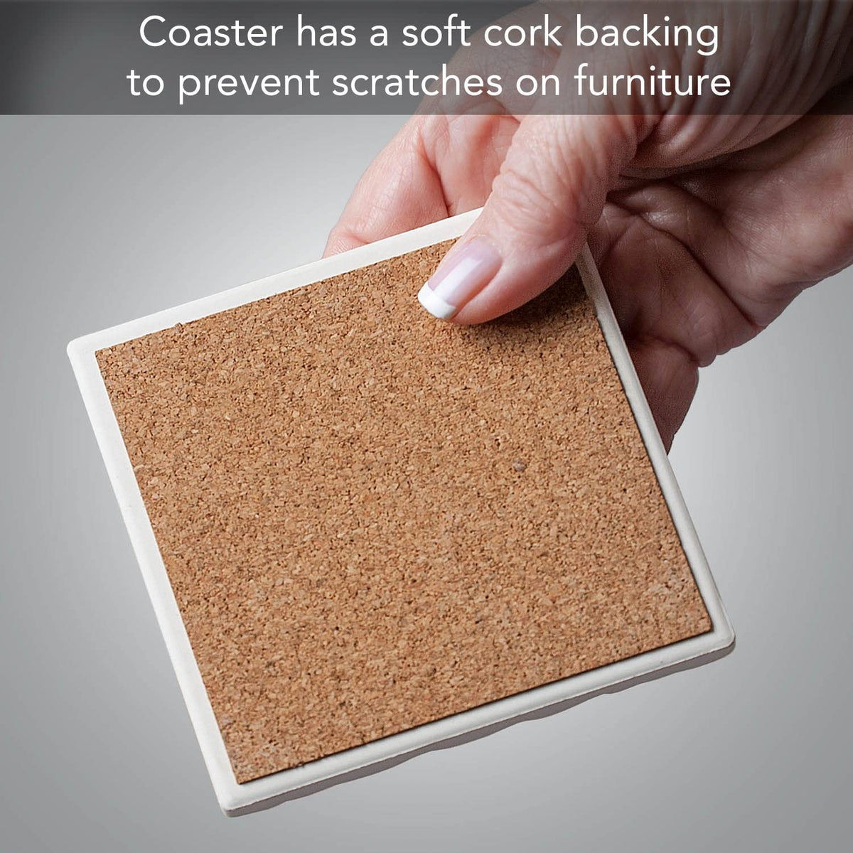 Absorbent Stone Coasters, Set of 4 P296