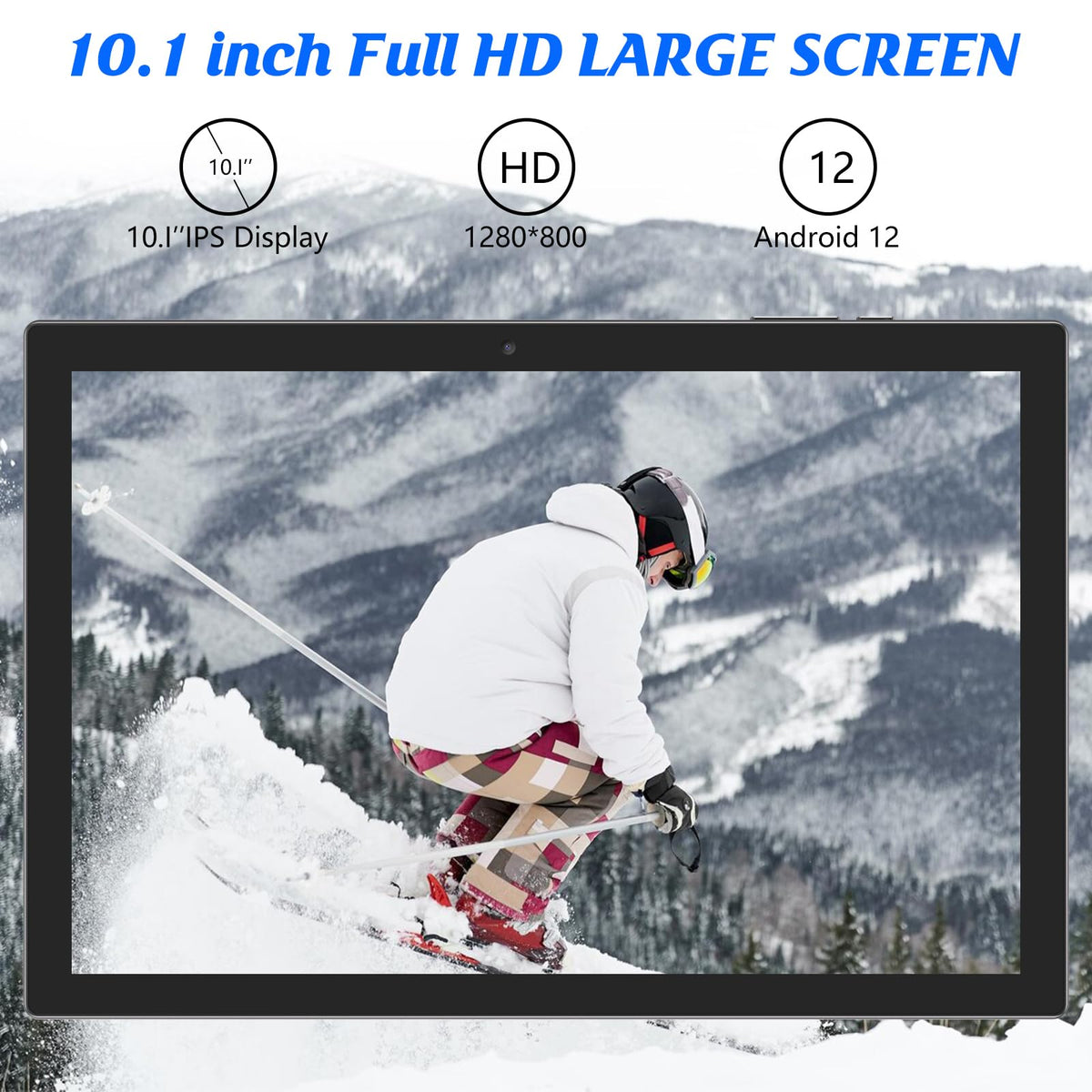 10 inch Tablet with Keyboard 2 in 1 Android 15 8GB+32GB 6000mAh Q127