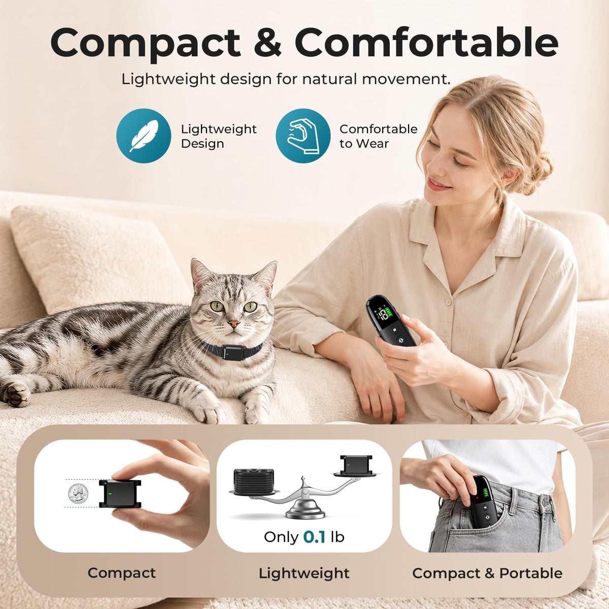 Cat Shock Collar with Remote D9089