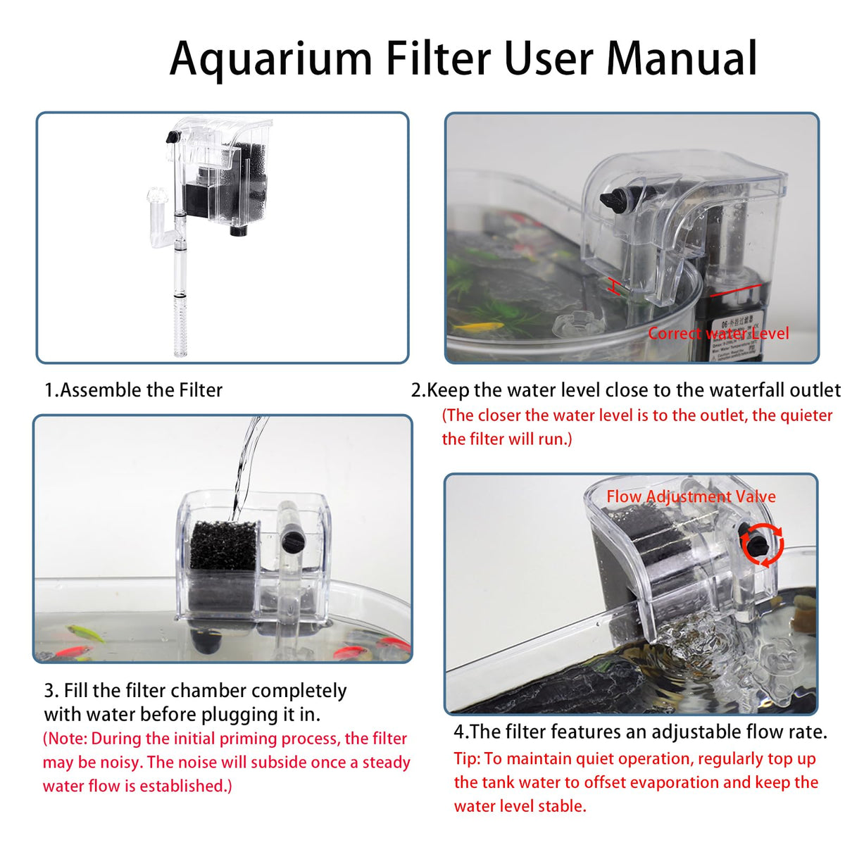 2 Gallon Fish Tank Kit with Filter and Light W634358