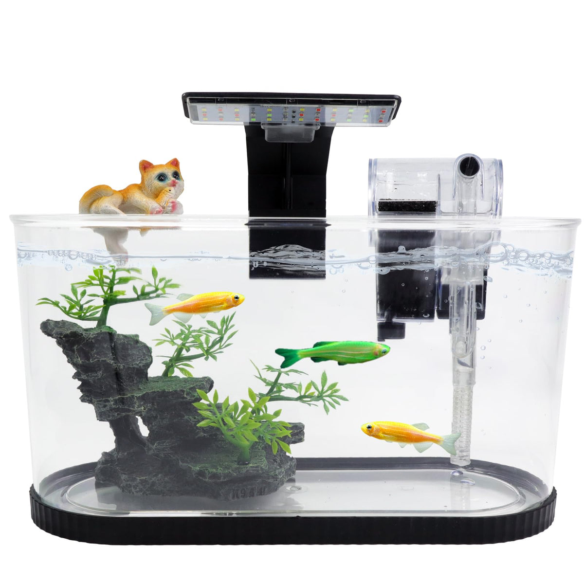 2 Gallon Fish Tank Kit with Filter and Light W634358
