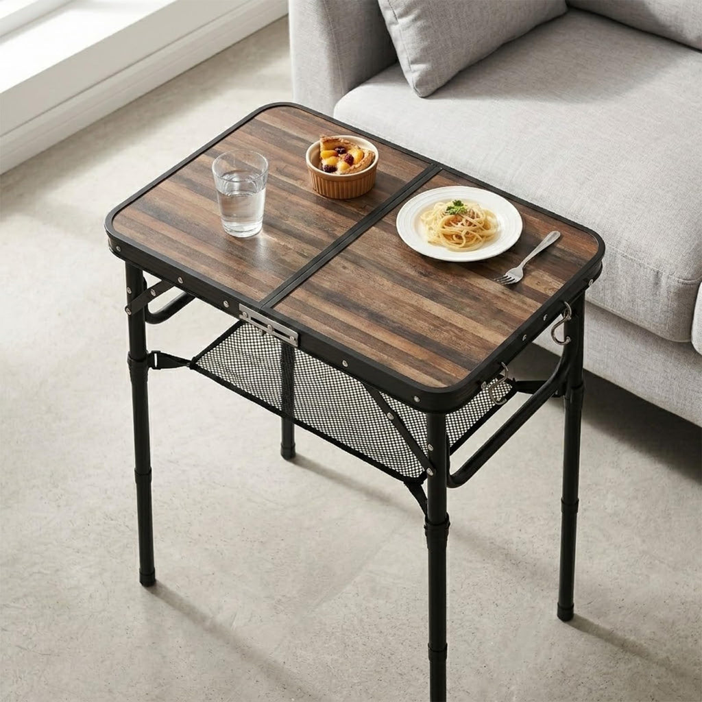 Folding Adjustable Height TV Tray Table B2062