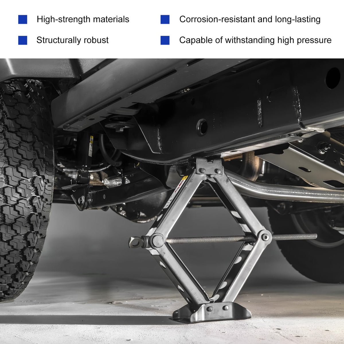 2 Ton Portable Scissor Jack with Lug Wrench G7278