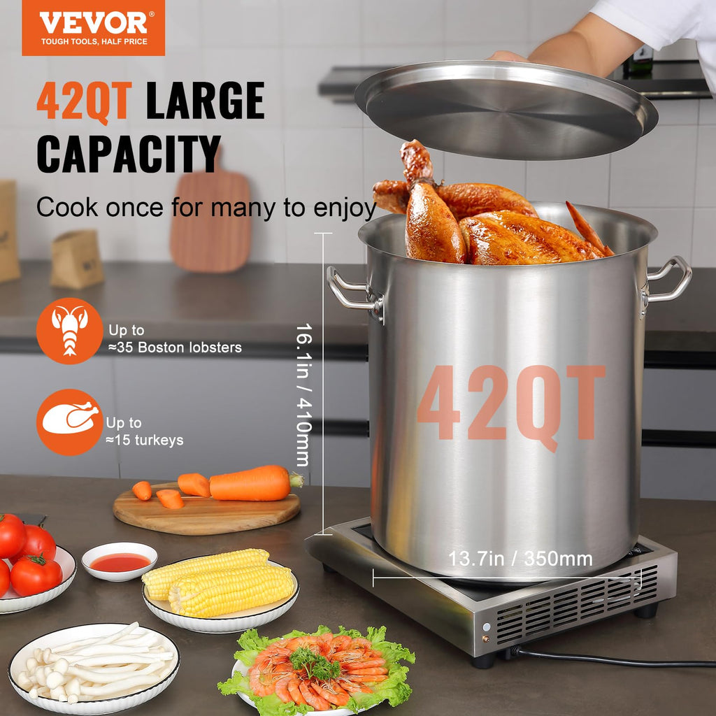 18/8 Stainless Steel 42QT Stockpot M745801
