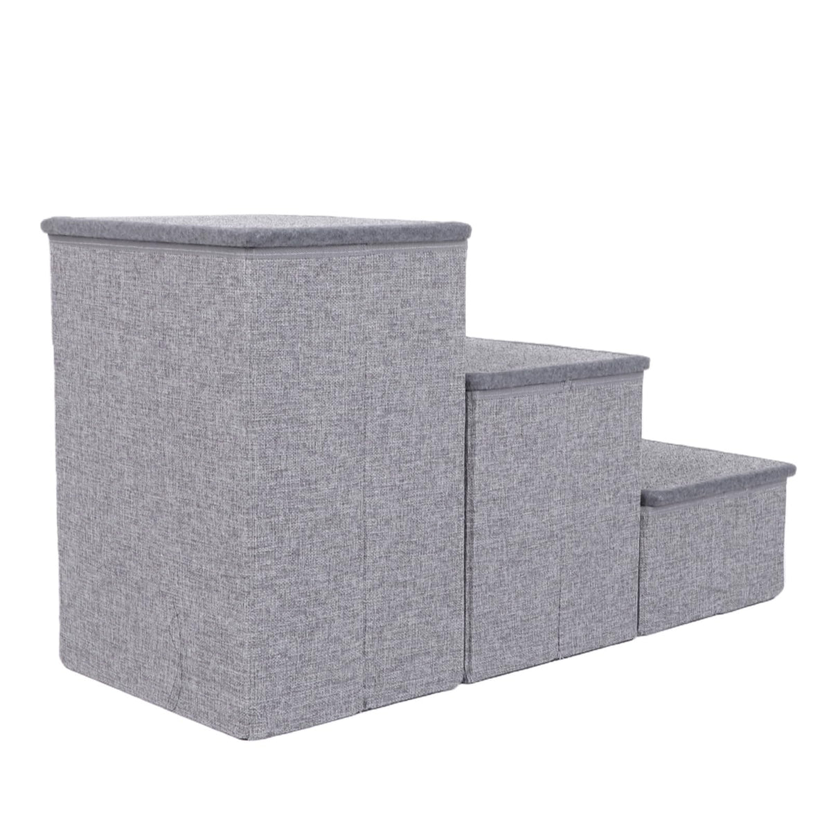 Foldable 3 Step Dog Stairs with Storage W36078
