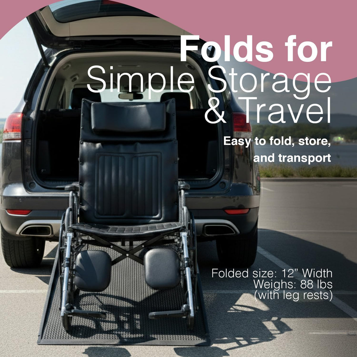 28" Wide Seat Bariatric Reclining Manual Wheelchair with Elevating Leg Rests V7994