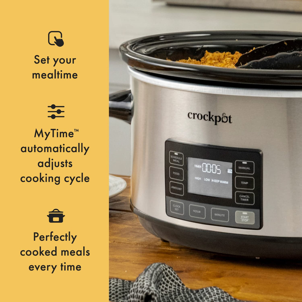 7-Quart Programmable Slow Cooker with Locking Lid A981647