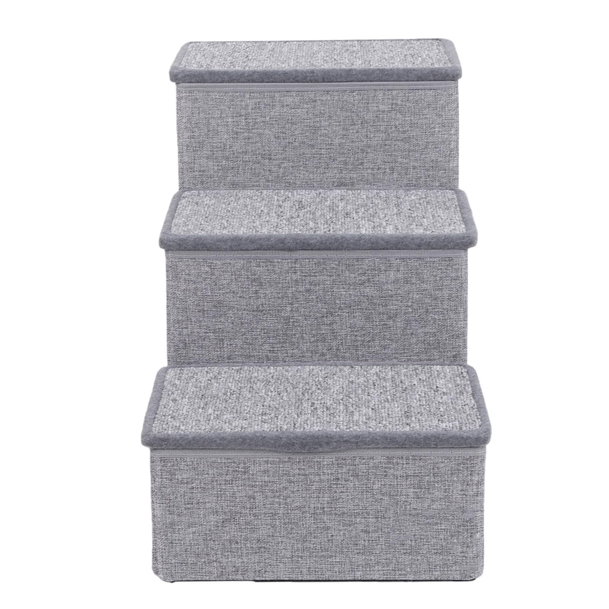 Foldable 3 Step Dog Stairs with Storage W36078