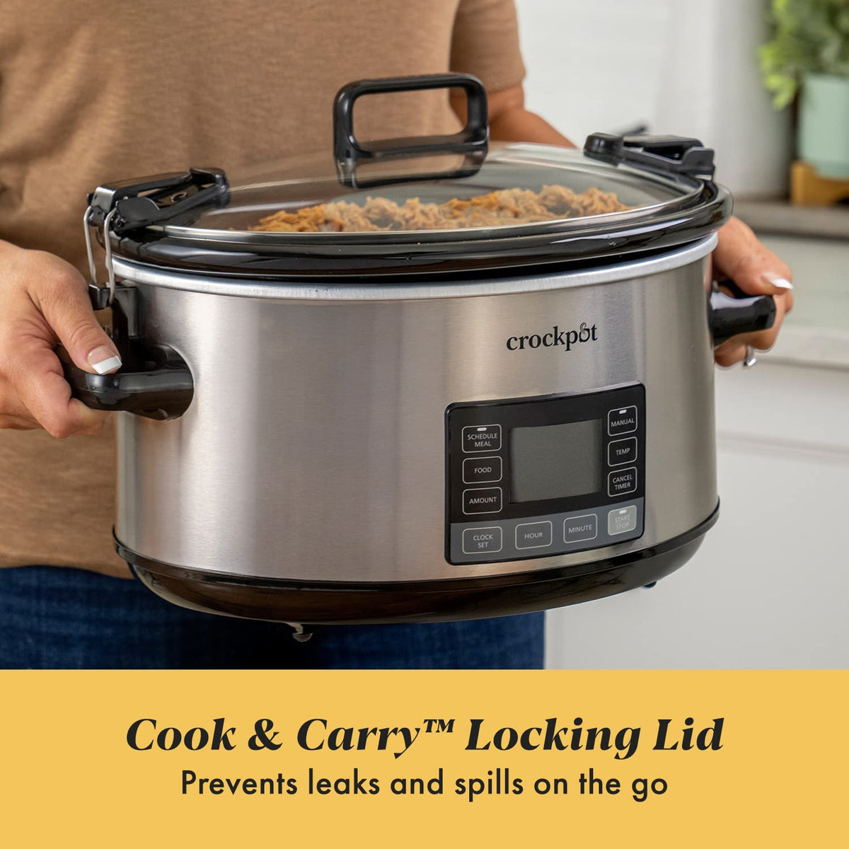 7-Quart Programmable Slow Cooker with Locking Lid A981647