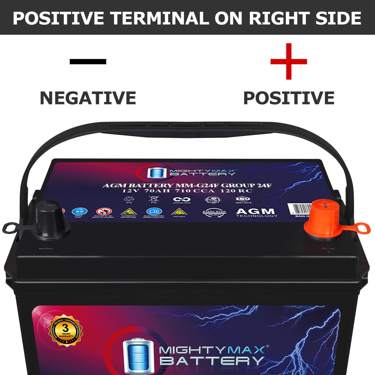 12V 70Ah AGM Replacement Battery C4773