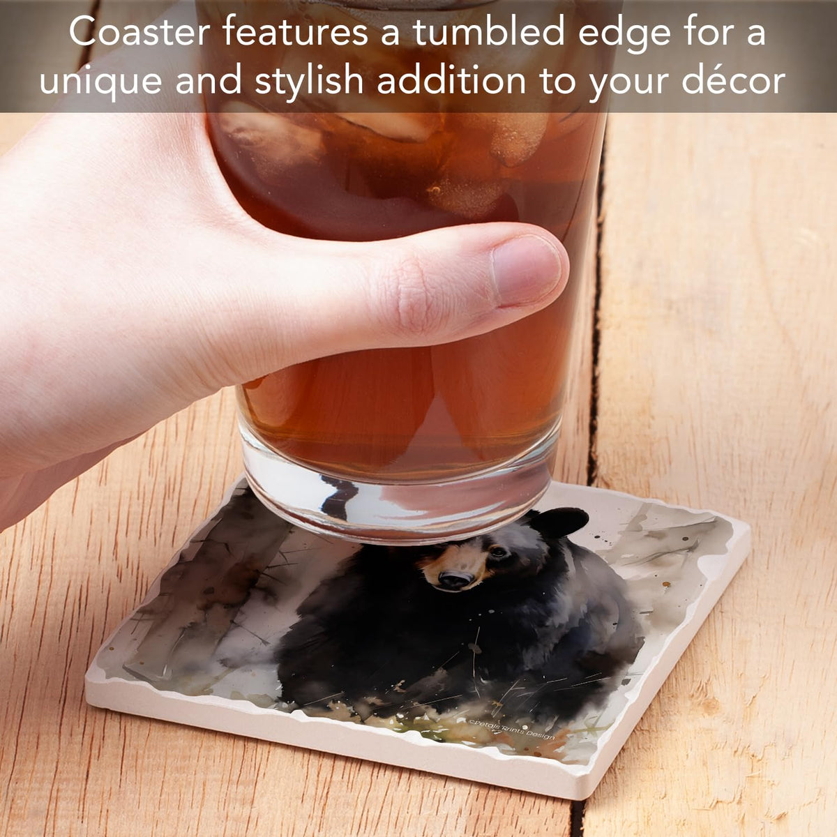 Absorbent Stone Coasters, Set of 4 P296