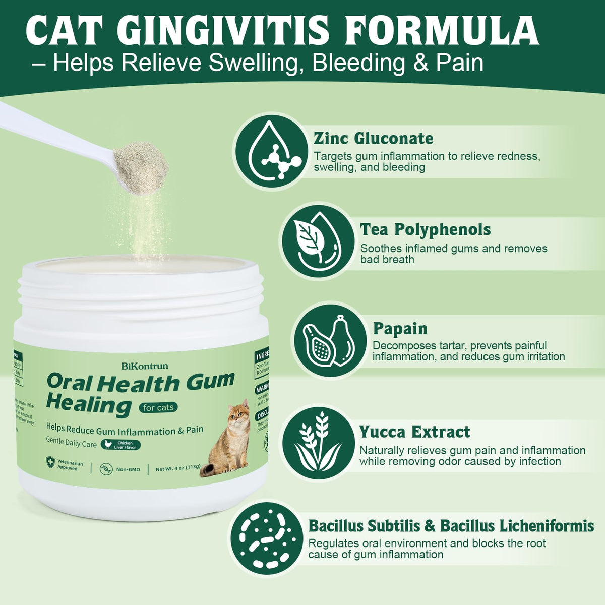 Natural Plant-Based Cat Oral Care 4 oz D31301