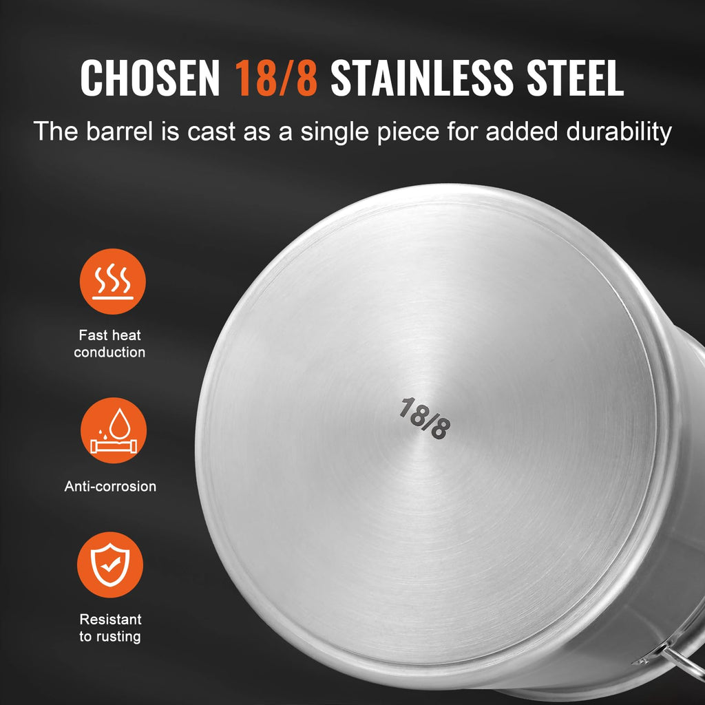 18/8 Stainless Steel 42QT Stockpot M745801