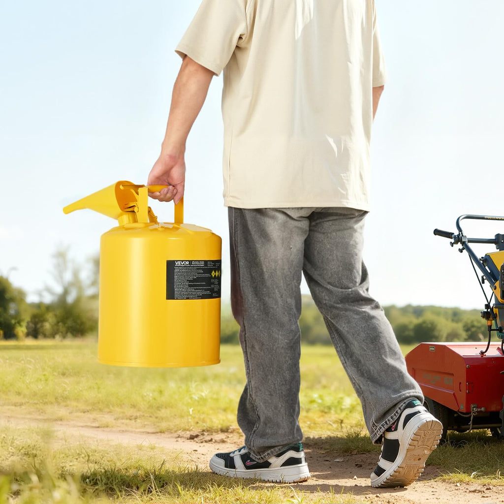 5 Gallon Type I Yellow Metal Container with Flame Arrester N198072