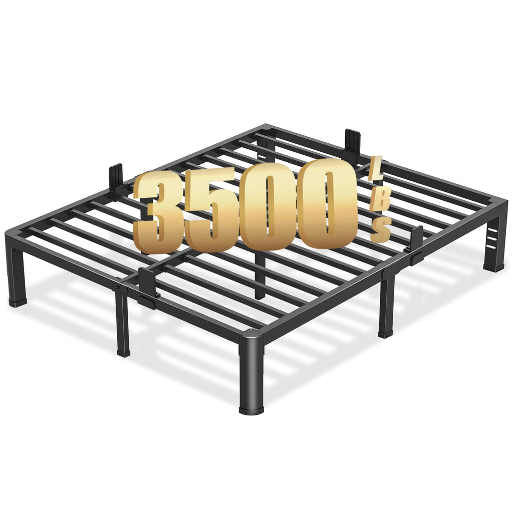 10 Inch Queen Metal Bed Frame with Headboard Y790870