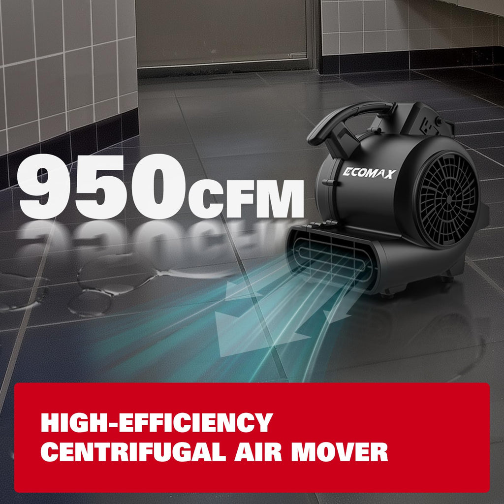 Air Mover Blower Fan 950 CFM with Timer R593