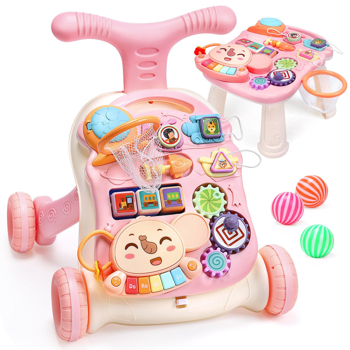 2-in-1 Baby Walker with Detachable Activity Center F1650