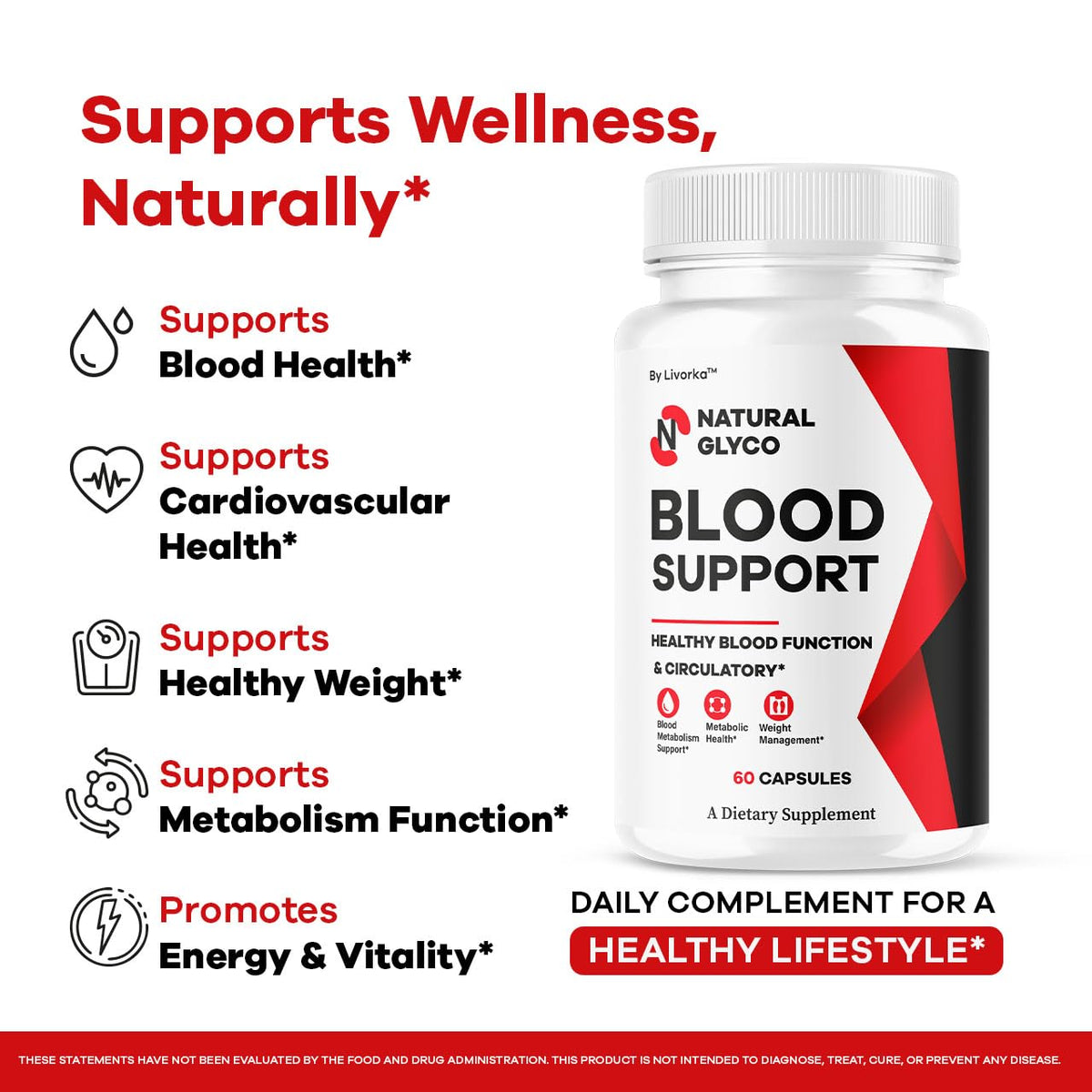 Natural Glycogen Supplement Capsules 180 Capsules H36615
