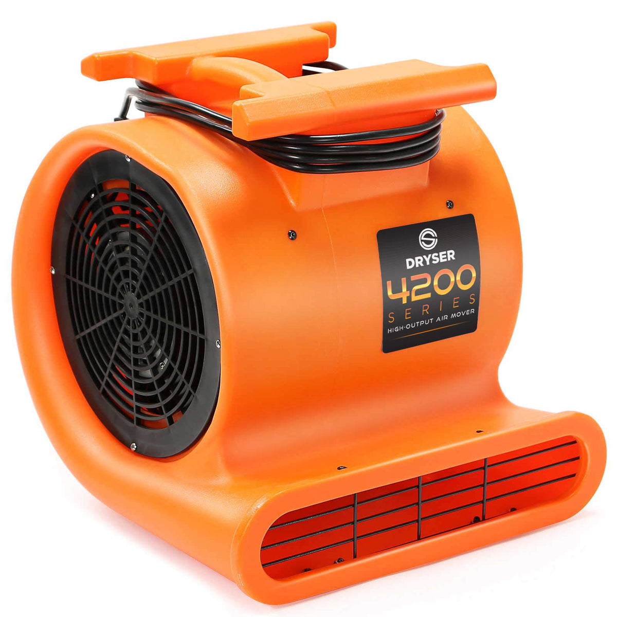 6pk 3 Speed 1 HP Orange Stackable Air Mover Floor Fan L510201