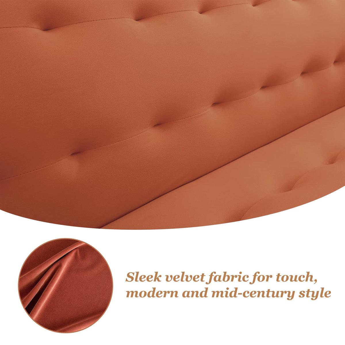 Orange Twin Size Convertible Sofa Bed J27832
