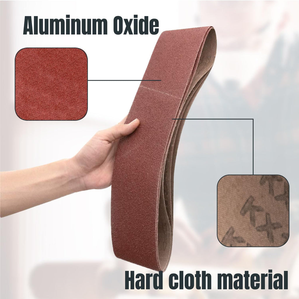 4 x 36 Inch 30pk Aluminum Oxide Sanding Belts E12174