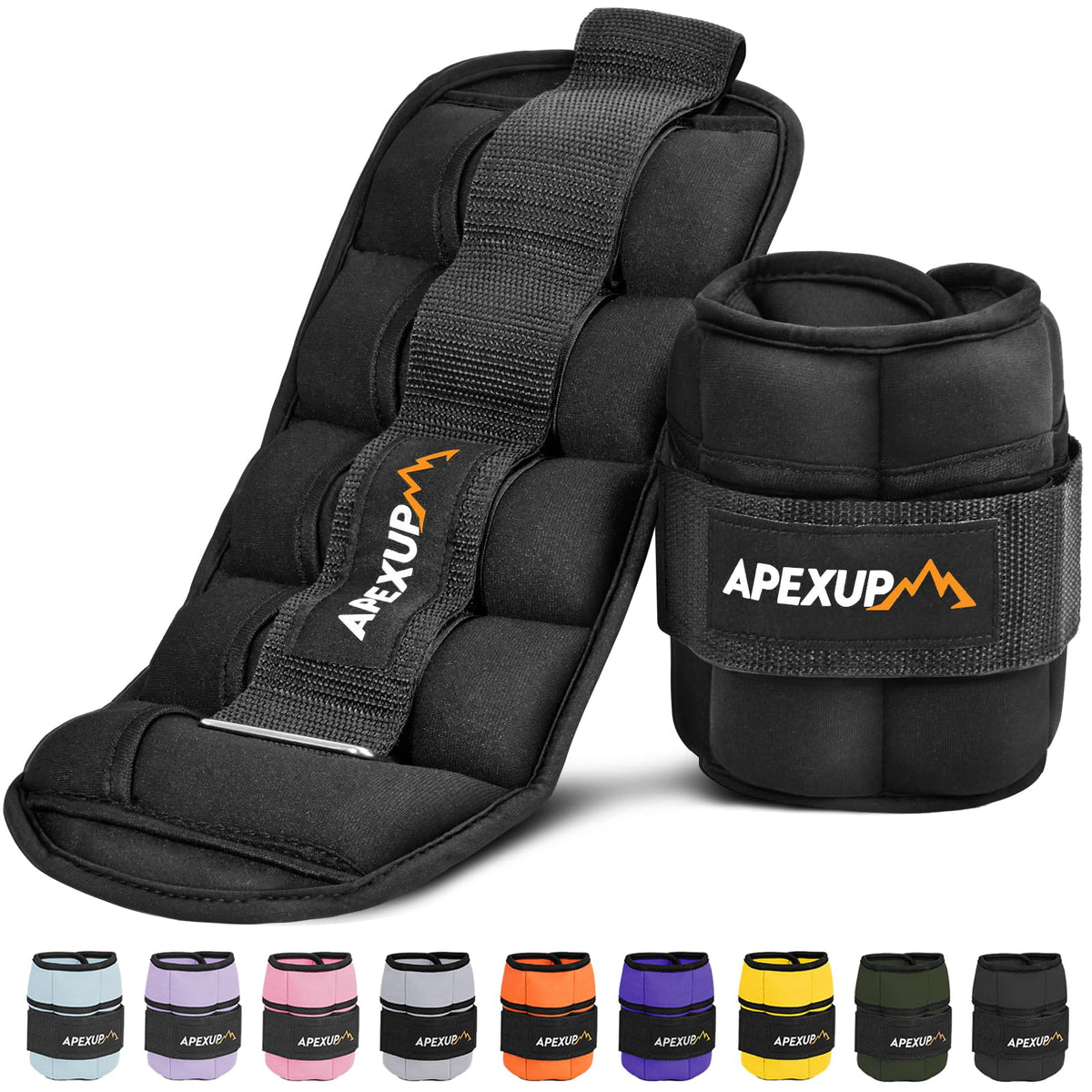 10lbs/pair Adjustable Ankle Weights with Lifting Straps A71112