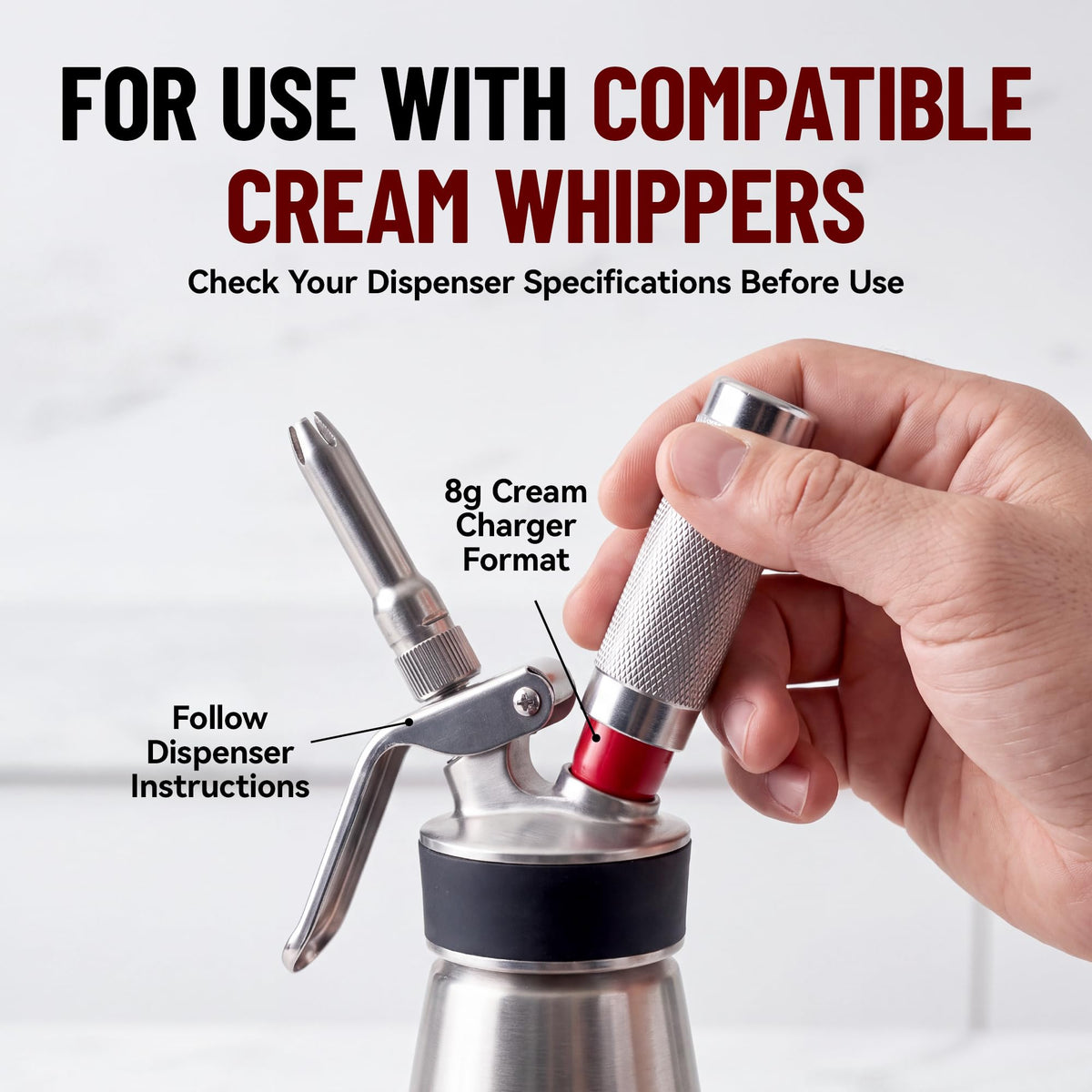 8g 10-Pack Whipped Cream Chargers A3523