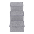 Foldable 3 Step Dog Stairs with Storage W36078