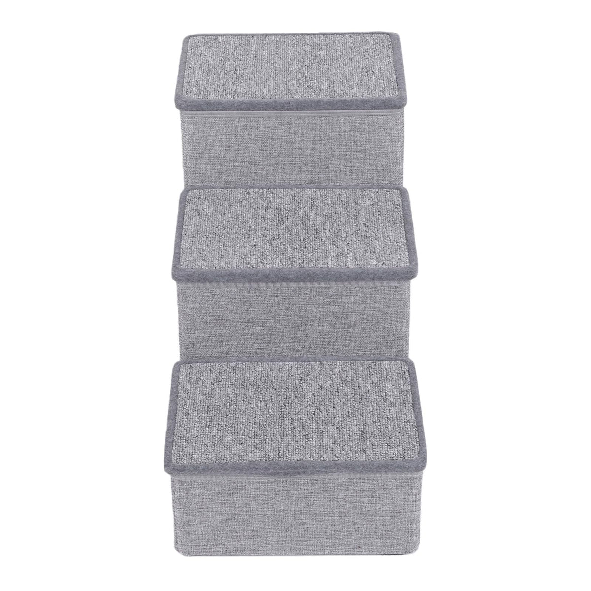 Foldable 3 Step Dog Stairs with Storage W36078